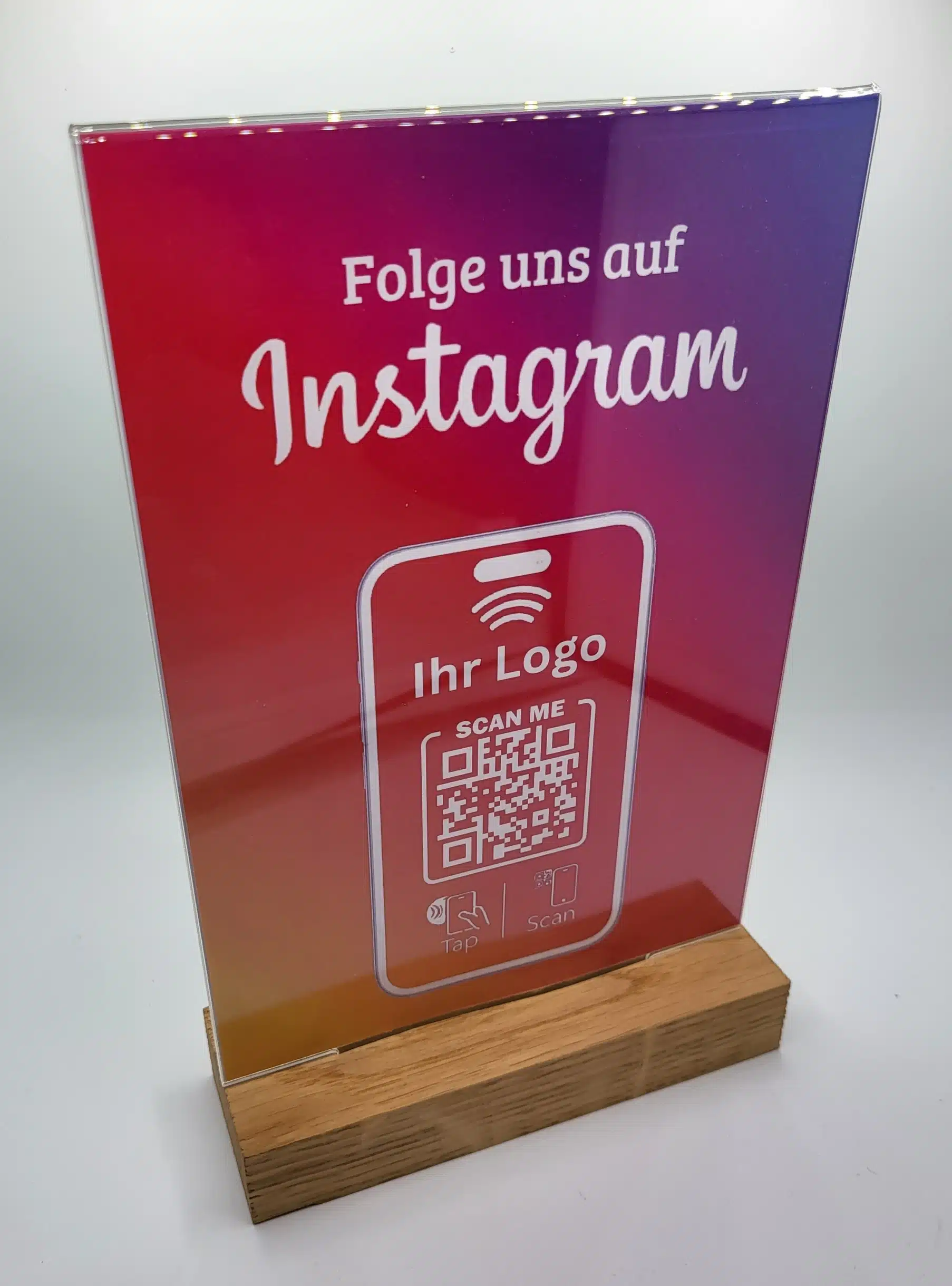Instagram Aufsteller A5 - Instagram Aufsteller